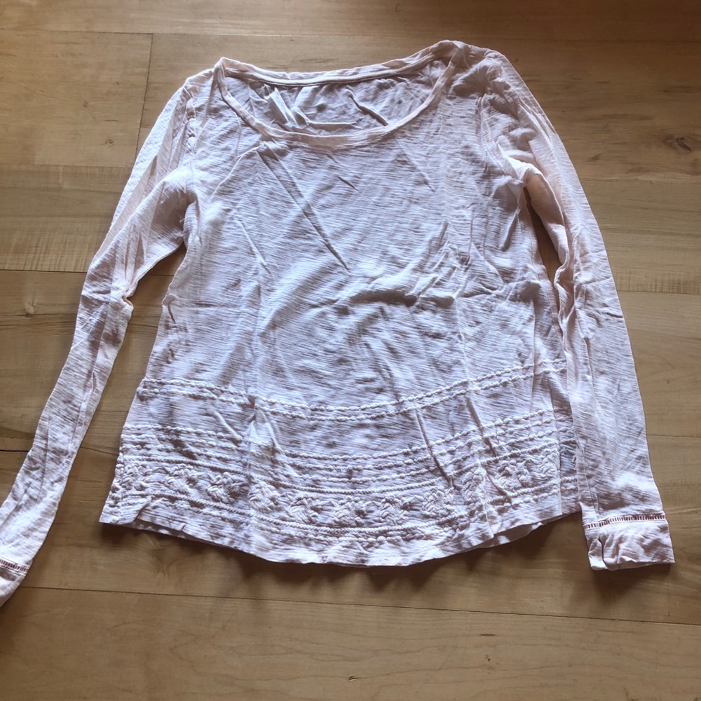 Embroider pink long sleeve